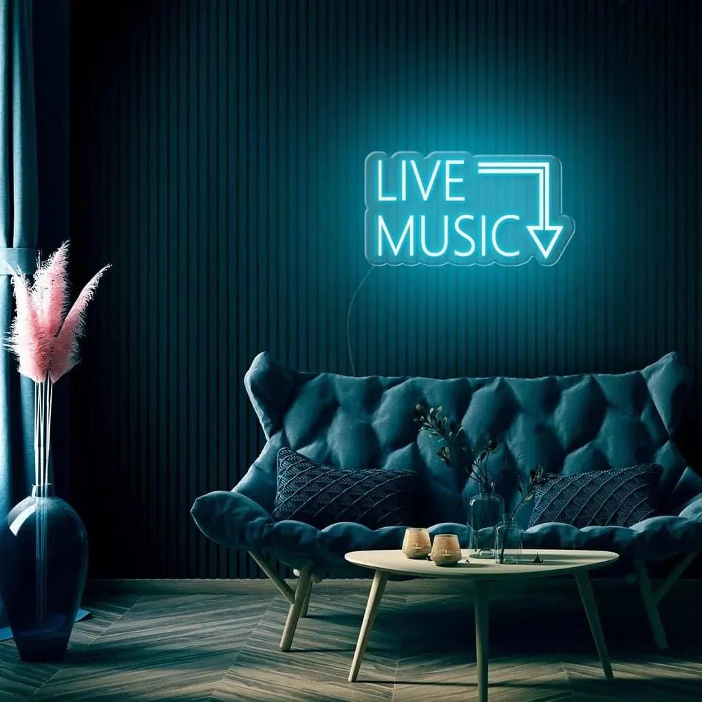 "Live Music" Neon Sign - SS Signs Online