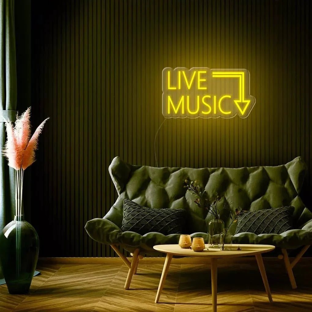 "Live Music" Neon Sign - SS Signs Online