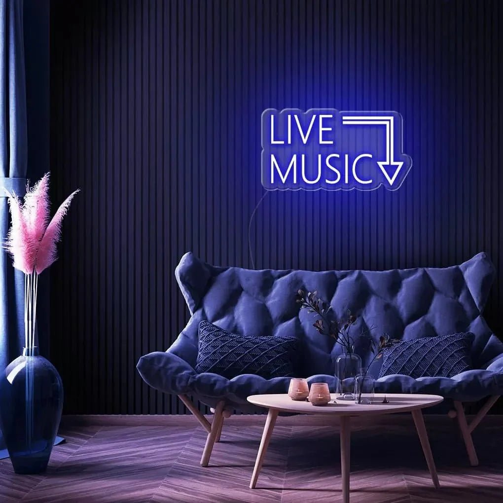 "Live Music" Neon Sign - SS Signs Online
