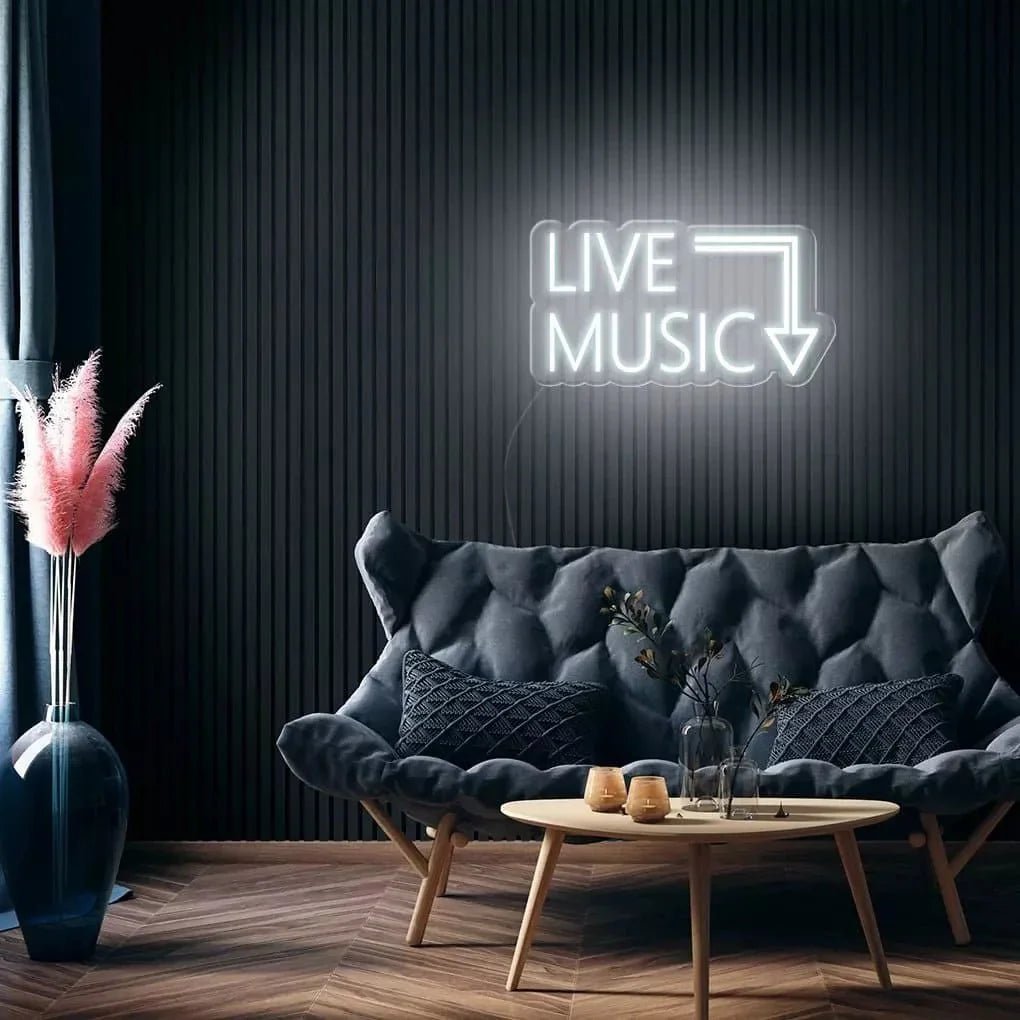 "Live Music" Neon Sign - SS Signs Online