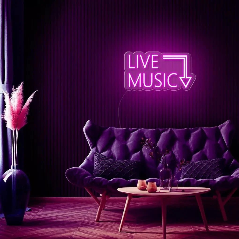 "Live Music" Neon Sign - SS Signs Online