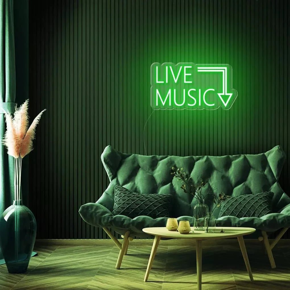 "Live Music" Neon Sign - SS Signs Online