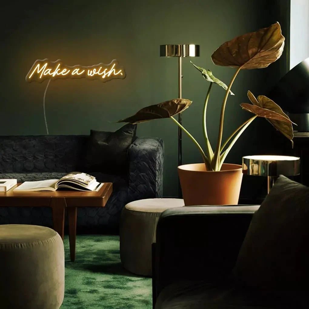 "Make A Wish." Neon Sign - SS Signs Online