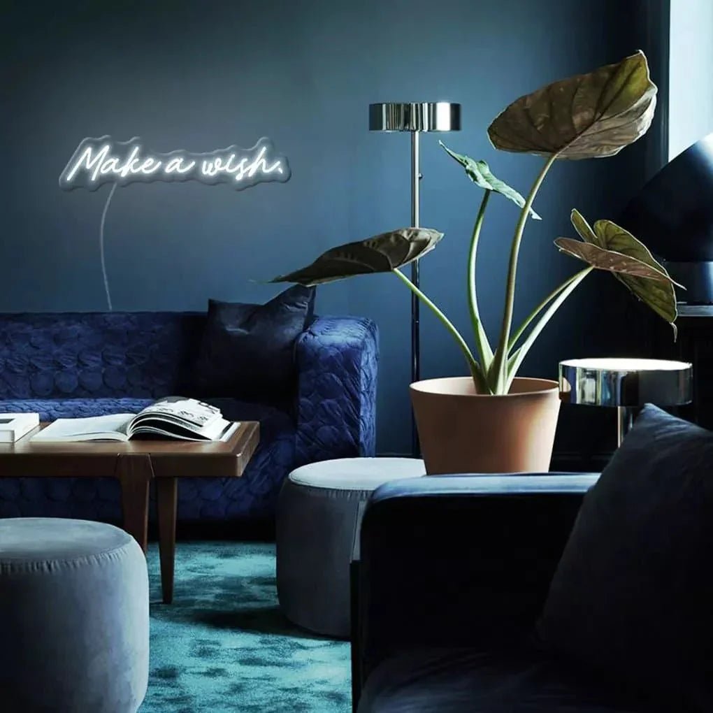 "Make A Wish." Neon Sign - SS Signs Online