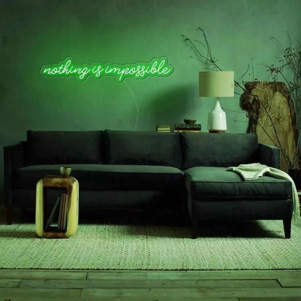 "Nothing Is Impossible" Neon Sign V2 - SS Signs Online