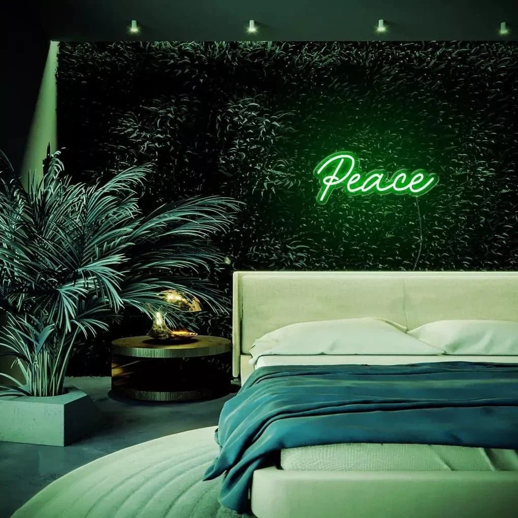 "Peace" Neon Sign - SS Signs Online