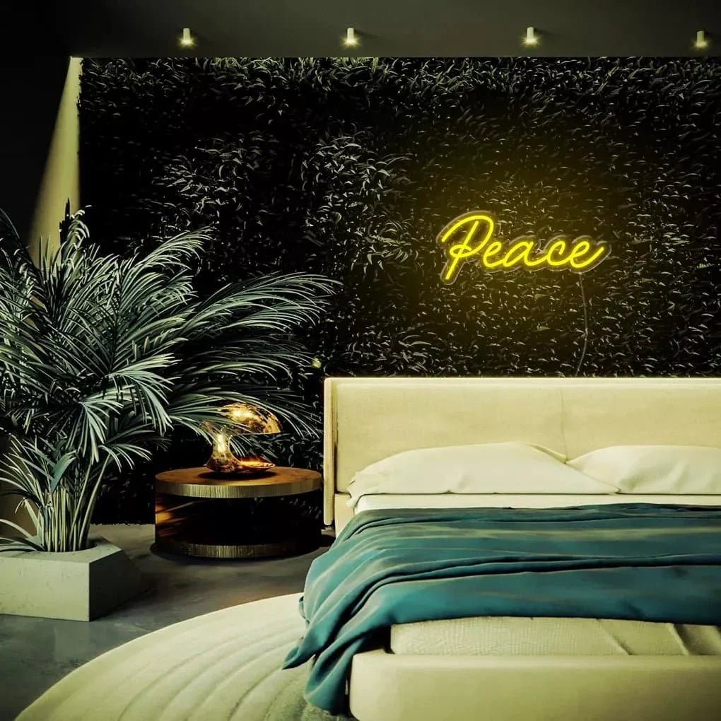 "Peace" Neon Sign - SS Signs Online