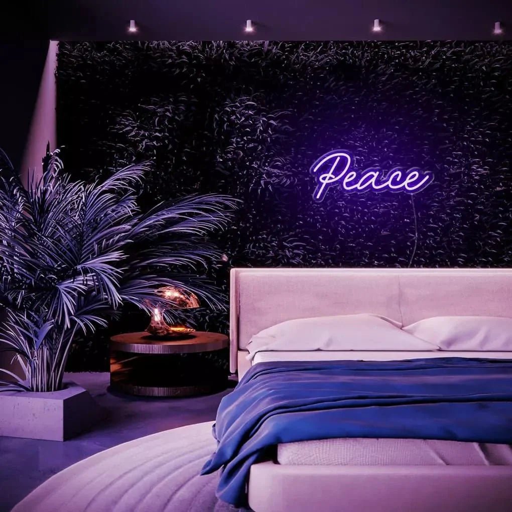 "Peace" Neon Sign - SS Signs Online