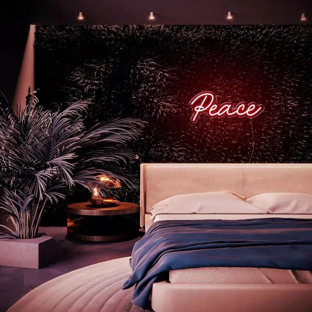 "Peace" Neon Sign - SS Signs Online