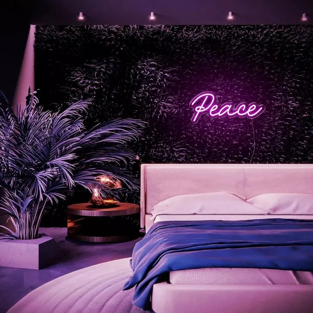 "Peace" Neon Sign - SS Signs Online