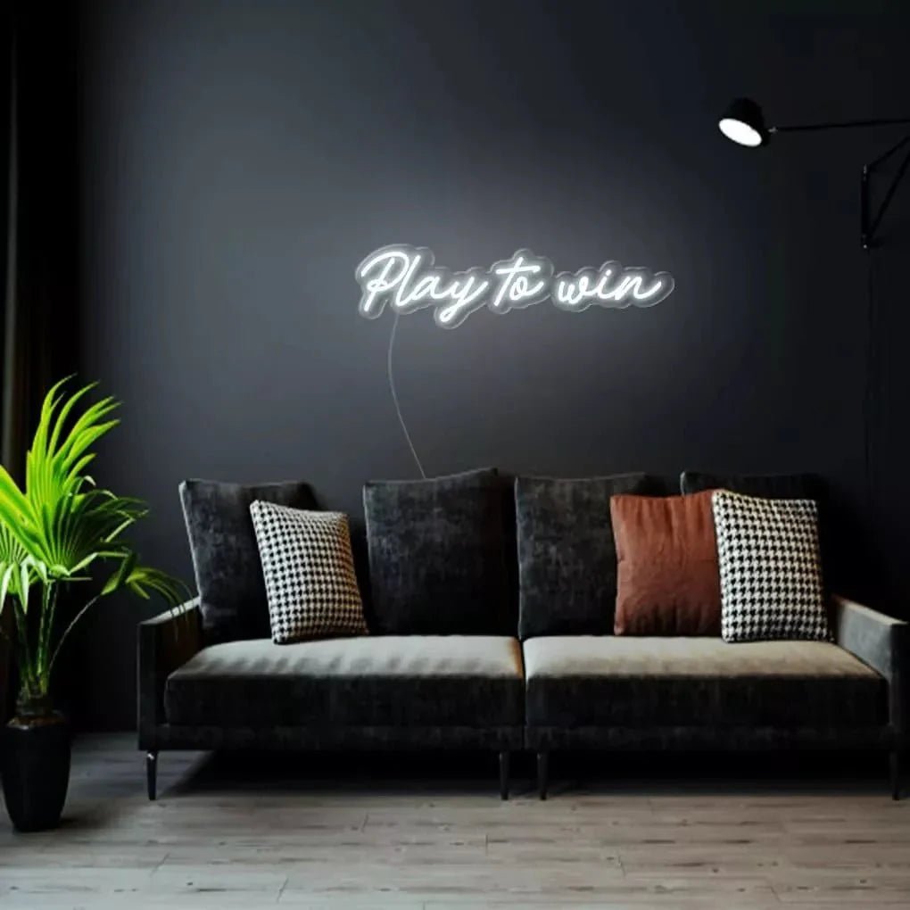 "Play To Win" Neon Sign - SS Signs Online
