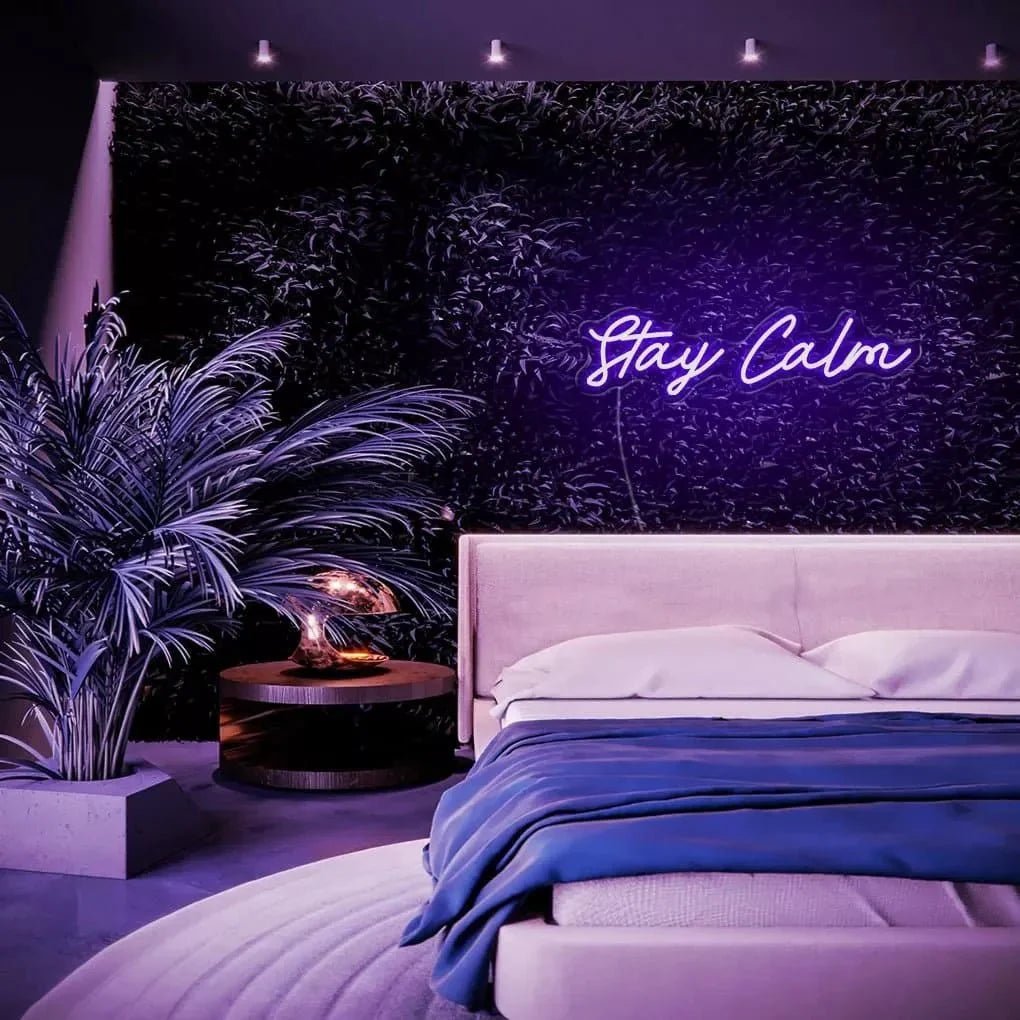 "Stay Calm" Neon Sign - SS Signs Online