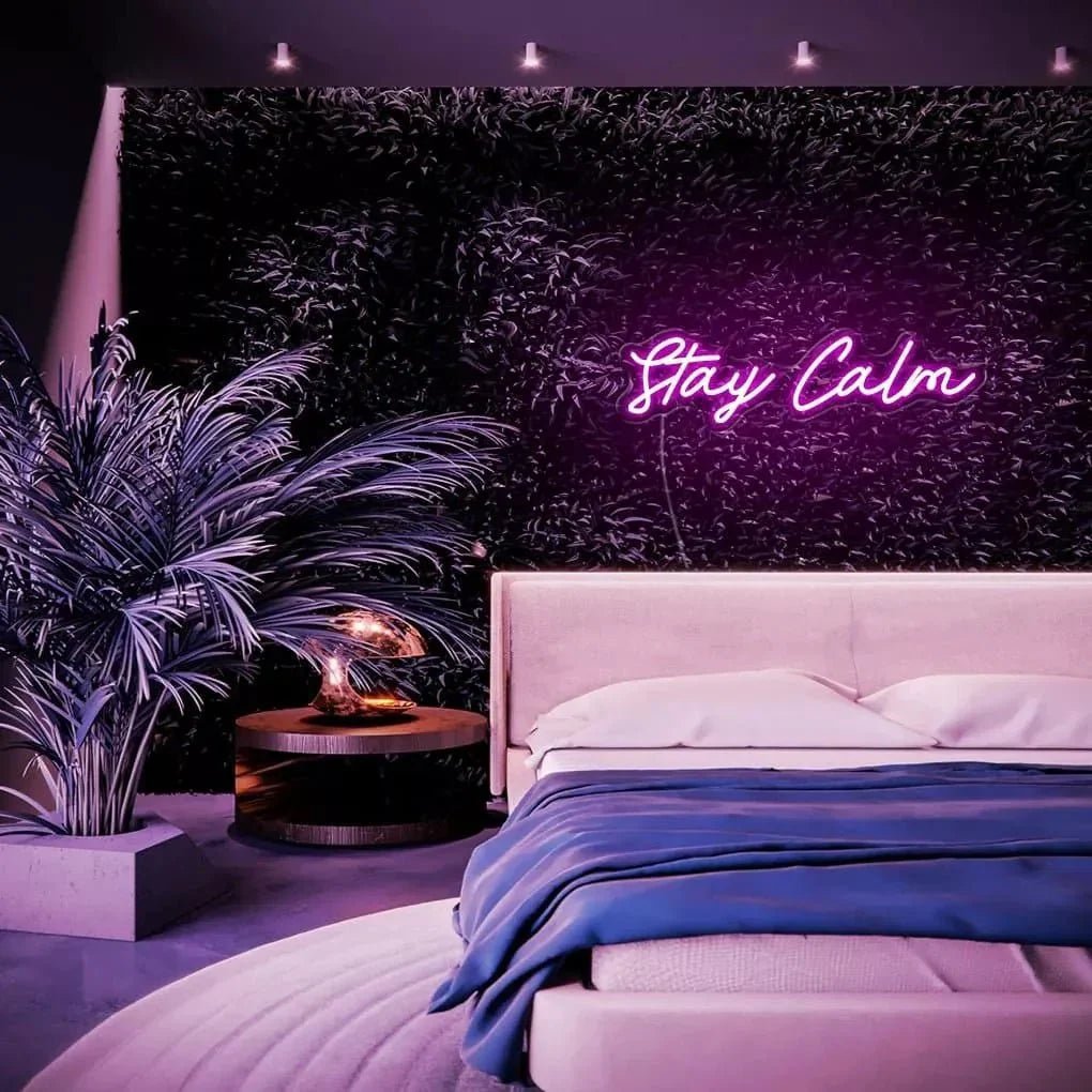 "Stay Calm" Neon Sign - SS Signs Online