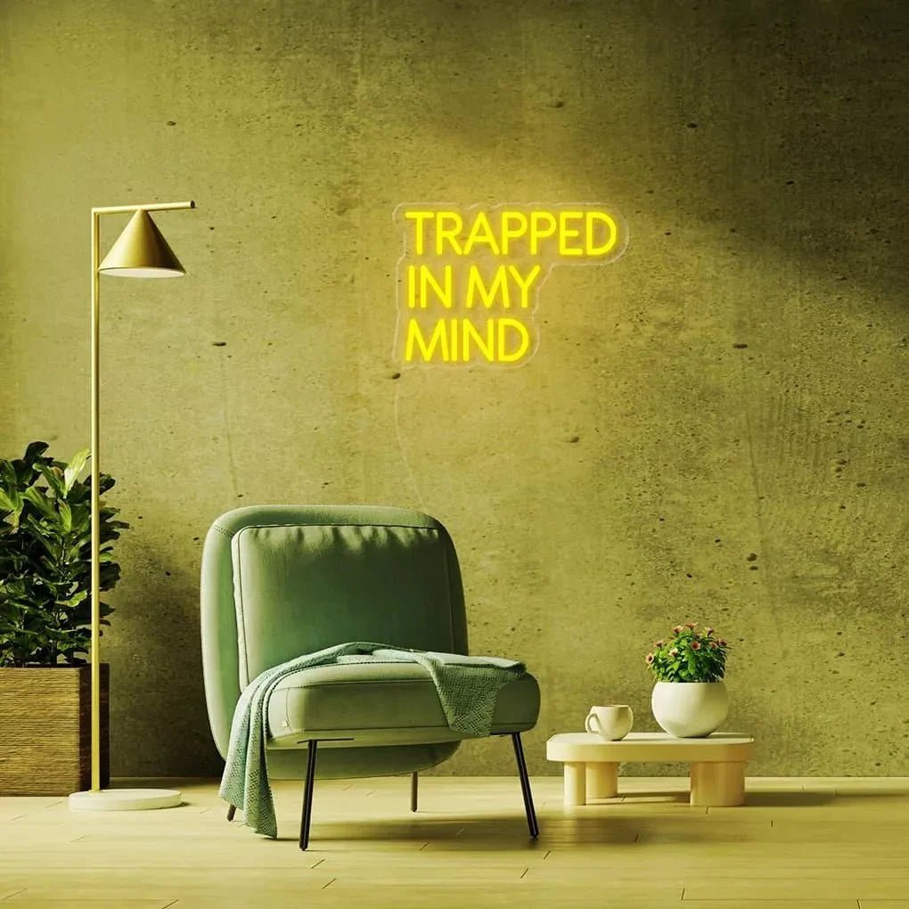 "TRAPPED IN MY MIND" Neon Sign - SS Signs Online
