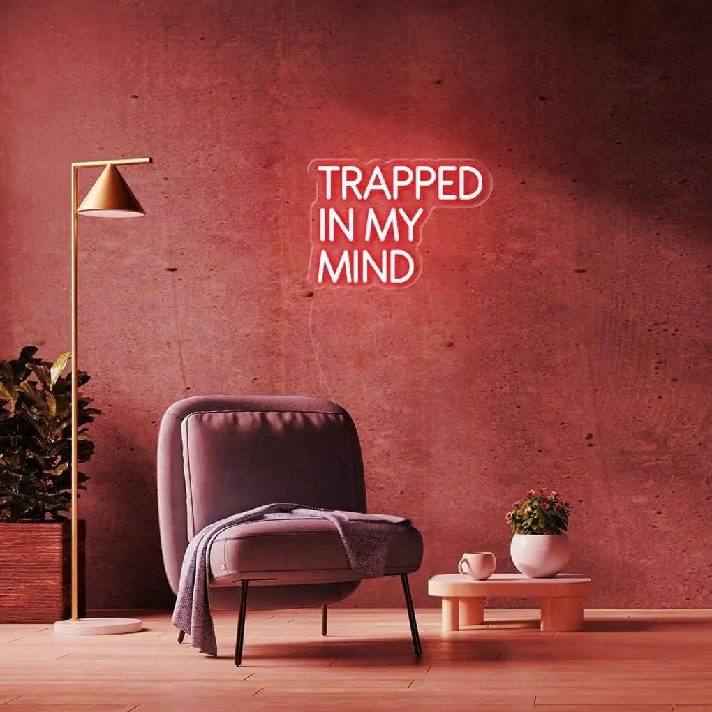 "TRAPPED IN MY MIND" Neon Sign - SS Signs Online