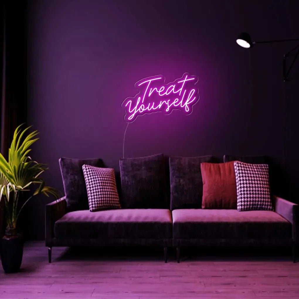 "Treat yourself" Neon Sign - SS Signs Online