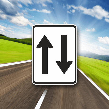 Two Way - Metal Traffic Sign - SS Signs Online