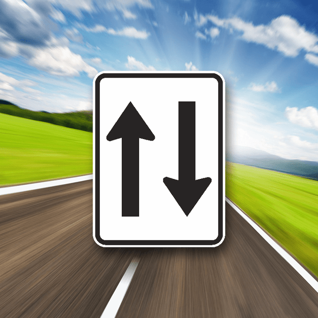 Two Way - Metal Traffic Sign - SS Signs Online