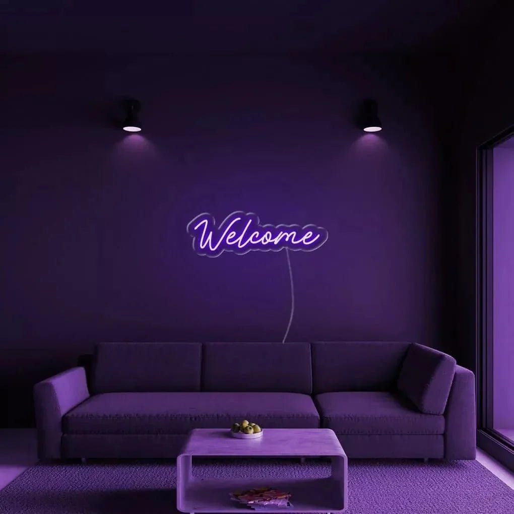"Welcome" Neon Sign - SS Signs Online