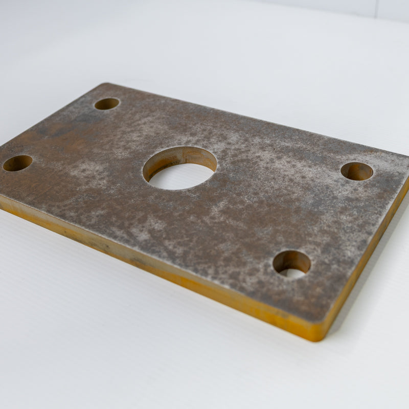 300mm x 300mm x 12mm Steel Base Plate with 4 x Holes