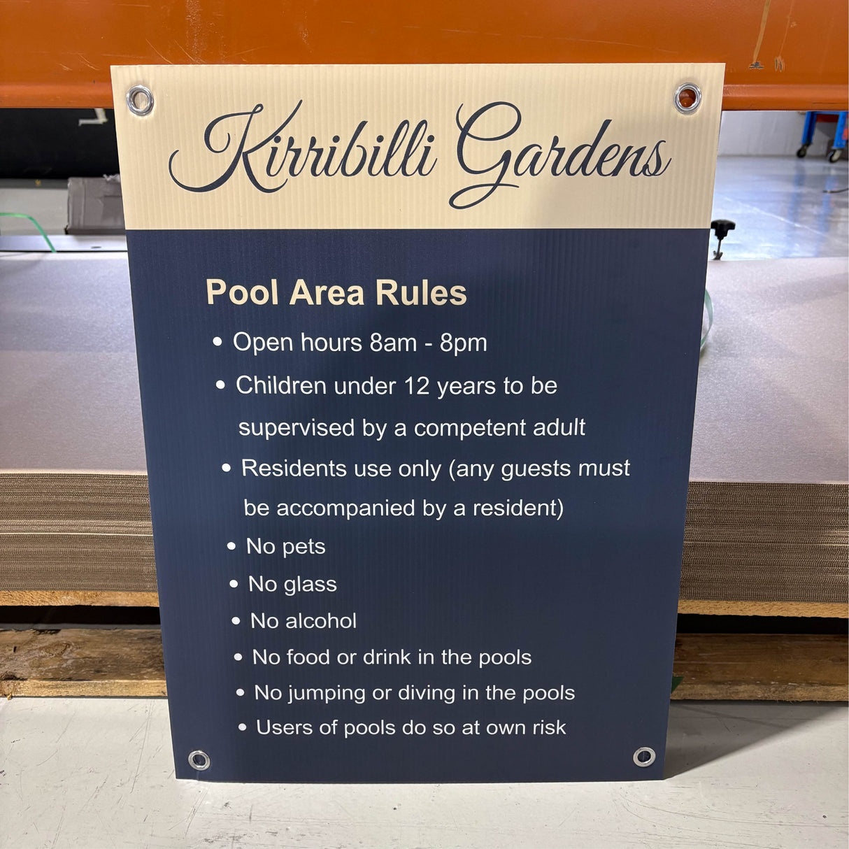 Corflute Sign - 450mm x 600mm