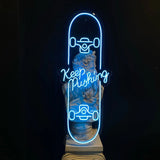 "Keep Pushing" Neon Sign