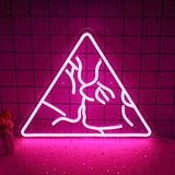 "Triangle Kiss" Neon Sign