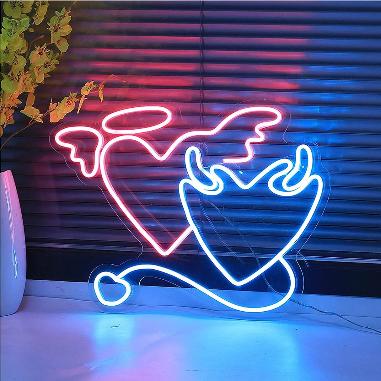 "Devil Hearts" Neon Sign