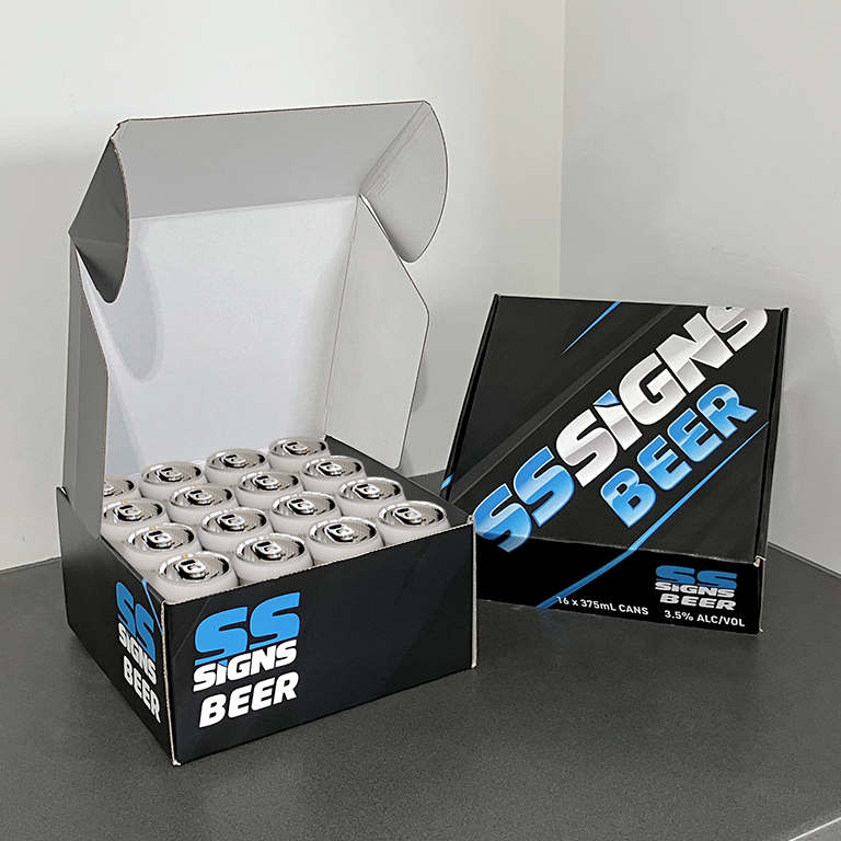 Custom Beer Signs Box 24 Pack | SS Signs