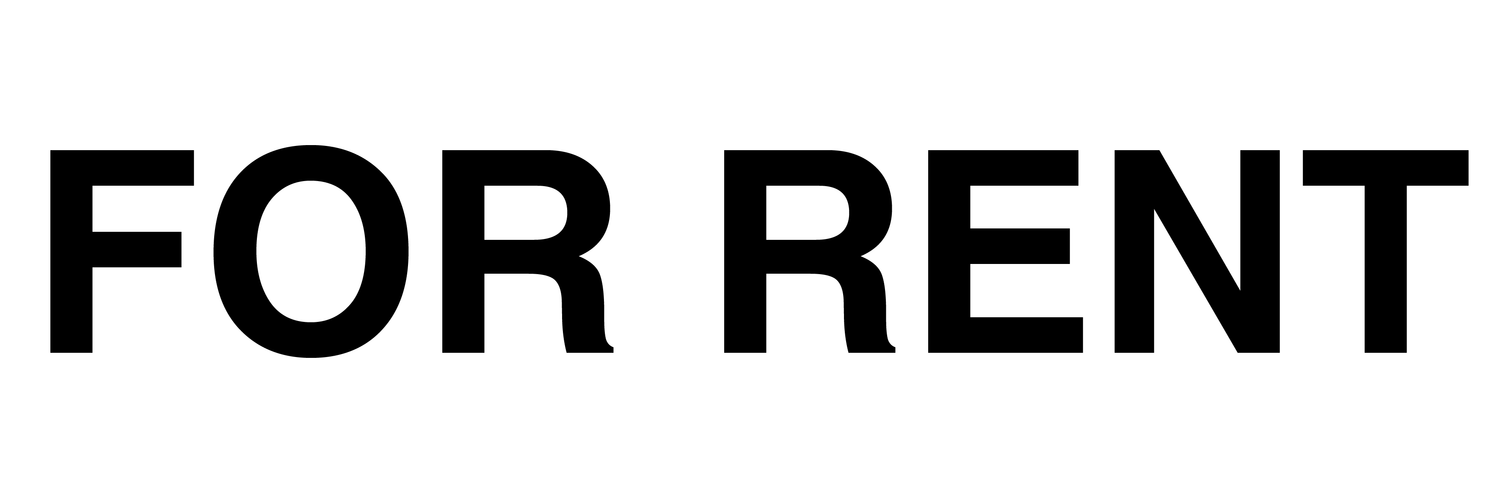 For Rent Sticker