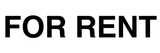 For Rent Sticker