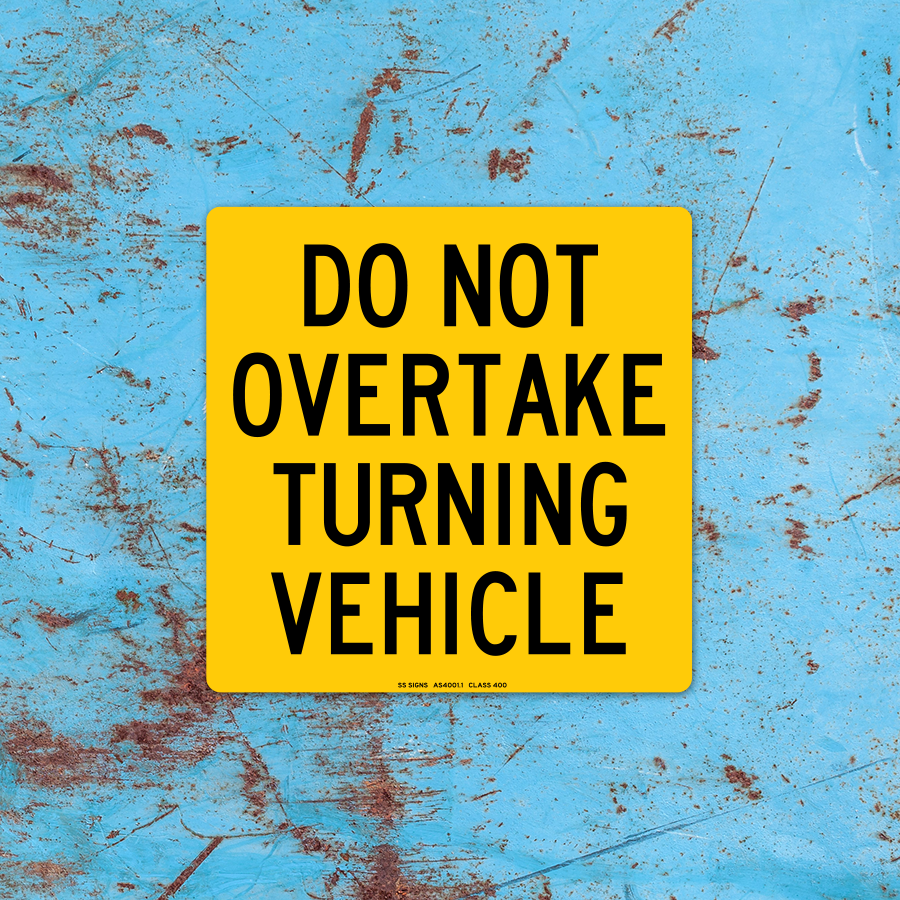 Do Not Overtake Turning Vehicle - Category 33L