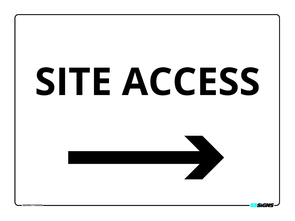 Site Access - RIGHT - SSDirection036 – SS Signs Online