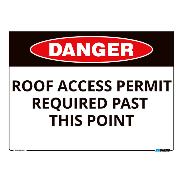 Danger Roof Access Permit SSSafety053 danger-roof-access-permit-sssafety053