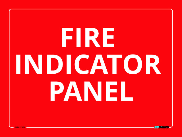 Fire Panel Sign Osha Fire Indicator Panel - SSSafety058