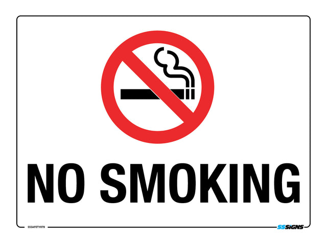 No Smoking Sign on a white background