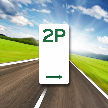 2 hour parking sign to the right on ALU panel