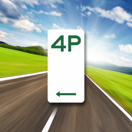 4 hour parking sign on ALU panel