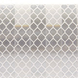 Close-up of 3M white, diamond grade reflective series tape. The best reflective tape in the market