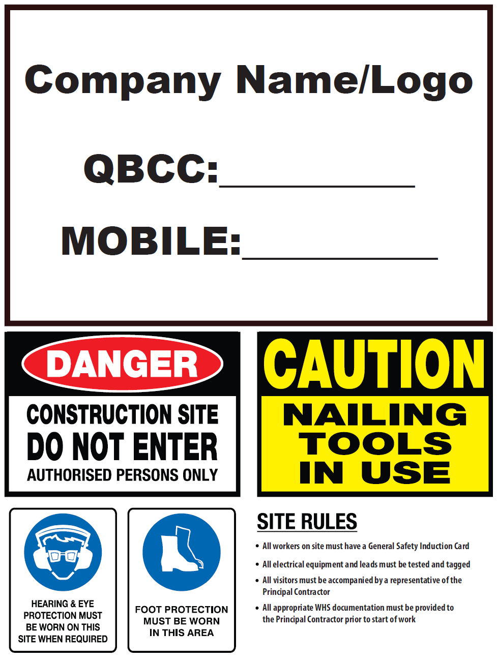 Custom Site Entry Signage