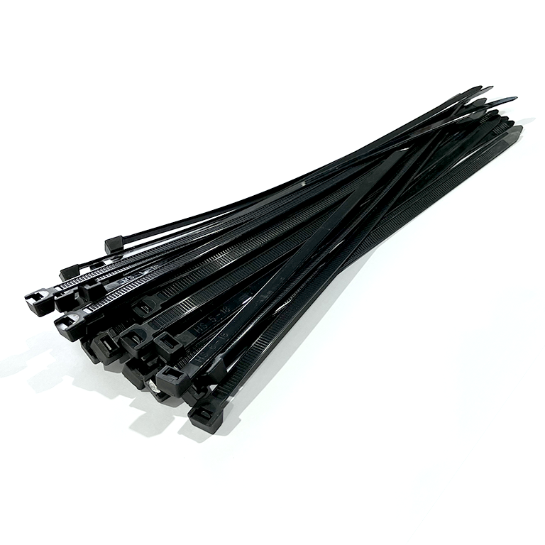 Cable Ties Black - 300mm x 7.6mm - Pack of 100