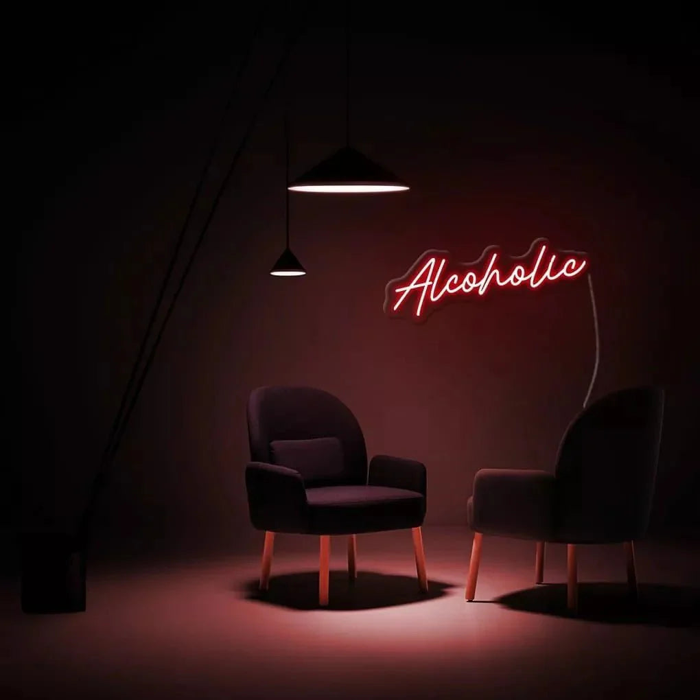 "Alcoholic" Neon Sign - NeonHub