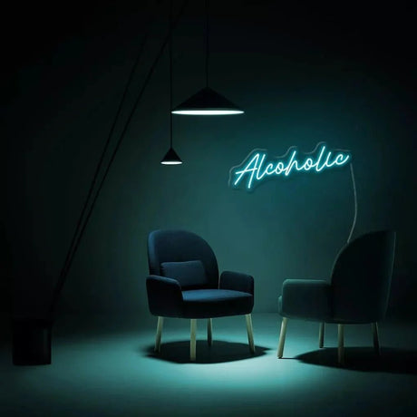 "Alcoholic" Neon Sign - SS Signs Online