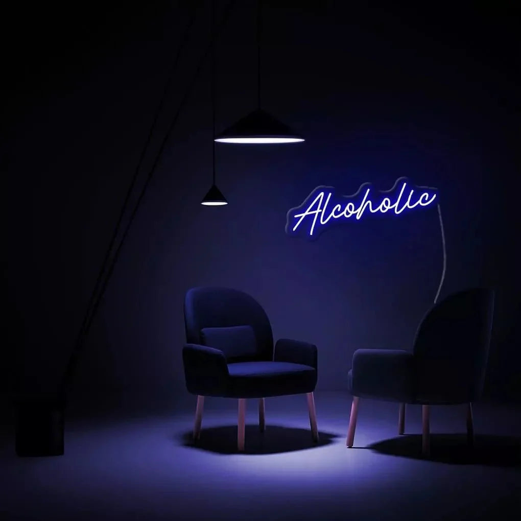 "Alcoholic" Neon Sign - NeonHub