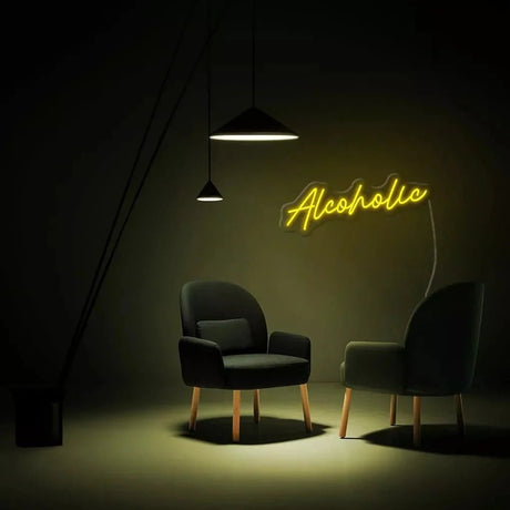 "Alcoholic" Neon Sign - SS Signs Online