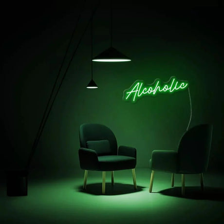 "Alcoholic" Neon Sign - NeonHub