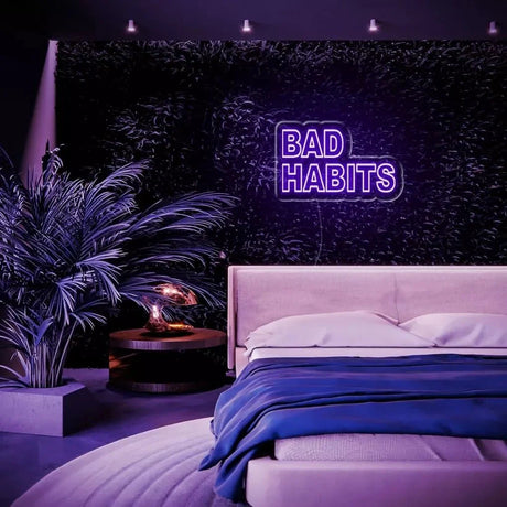 "Bad Habit" Neon Sign - NeonHub