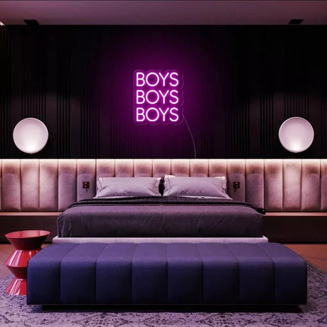 "Boys" Neon Sign - SS Signs Online