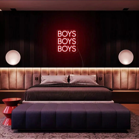 "Boys" Neon Sign - SS Signs Online