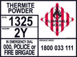 Emergency Information Panel - Thermite Powder - Transport - SS Signs Online